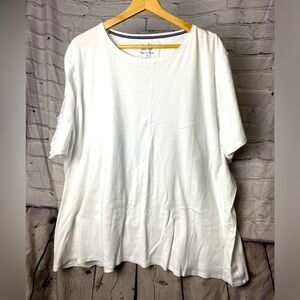 Croft & Borrow white tshirt, size 3x